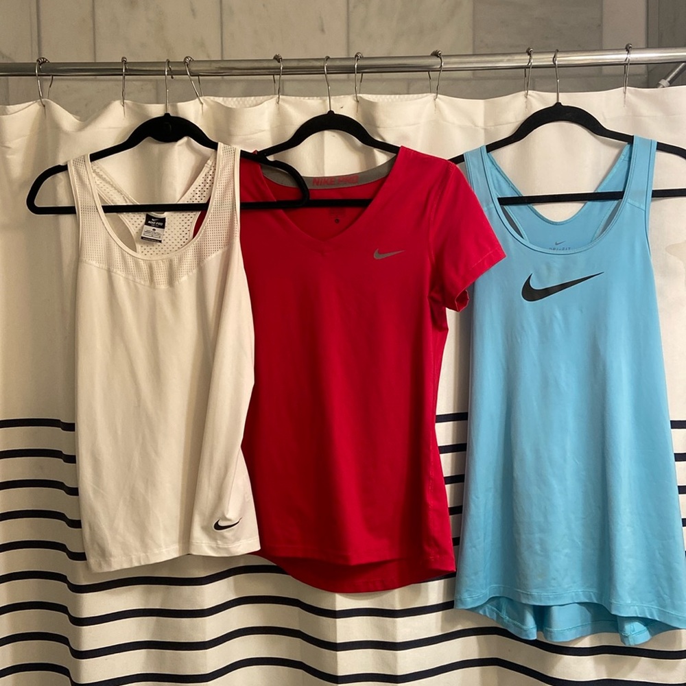 Nike pro dri-fit thank tops and tee